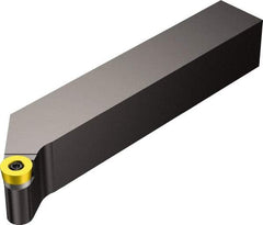 Sandvik Coromant - SRSCR/L, Left Hand Cut, 32mm Shank Height x 25mm Shank Width, Neutral Rake Indexable Turning Toolholder - 170mm OAL, RCMT 06 02 M0 Insert Compatibility, Series CoroTurn 107 - Eagle Tool & Supply