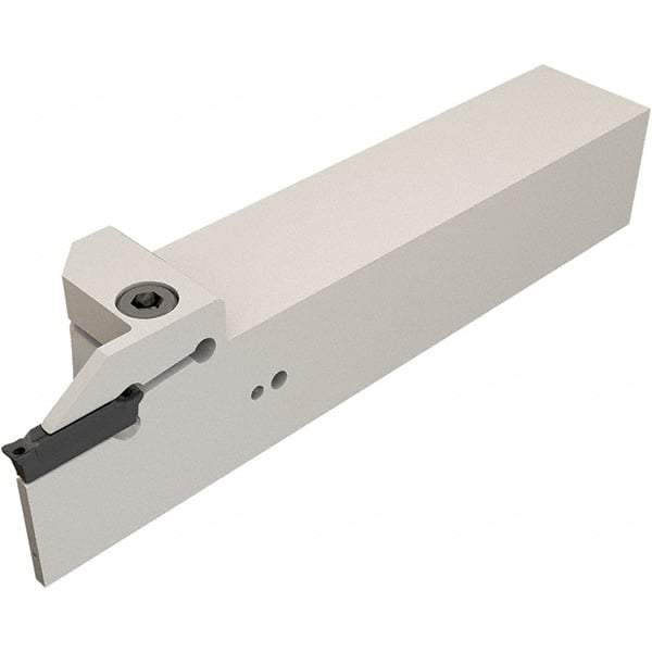 Iscar - External Thread, 0.78" Max Depth of Cut, 3mm Min Groove Width, 6" OAL, Right Hand Indexable Grooving Cutoff Toolholder - 1" Shank Height x 1" Shank Width, C#-ASH../DG../HSK A63WH-ASH.. Insert Style, DGT Toolholder Style, Series Do-Grip - Eagle Tool & Supply