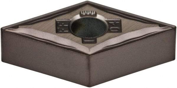 Kennametal - DNMG332 FF Grade KCU10 Carbide Turning Insert - AlTiN Finish, 55° Diamond, 3/8" Inscr Circle, 3/16" Thick, 1/32" Corner Radius - Eagle Tool & Supply