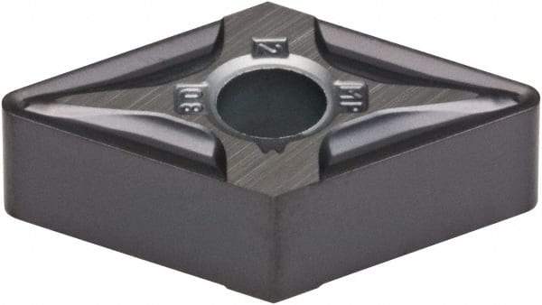 Kennametal - DNMG431 MP Grade KCU10 Carbide Turning Insert - AlTiN Finish, 55° Diamond, 1/2" Inscr Circle, 3/16" Thick, 1/64" Corner Radius - Eagle Tool & Supply