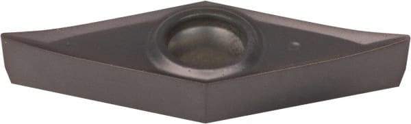 Kennametal - VBGT220.5 HP Grade KCU10 Carbide Turning Insert - AlTiN Finish, 35° Diamond, 1/4" Inscr Circle, 1/8" Thick, 0.008" Corner Radius - Eagle Tool & Supply