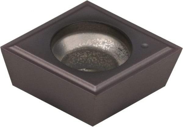 Kennametal - CPGM32.5 PG Grade KCU10 Carbide Turning Insert - AlTiN Finish, 80° Diamond, 3/8" Inscr Circle, 5/32" Thick, 0.004" Corner Radius - Eagle Tool & Supply