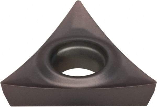 Kennametal - TPGT32.50.5 HP Grade KCU10 Carbide Turning Insert - AlTiN Finish, 60° Triangle, 3/8" Inscr Circle, 5/32" Thick, 0.008" Corner Radius - Eagle Tool & Supply