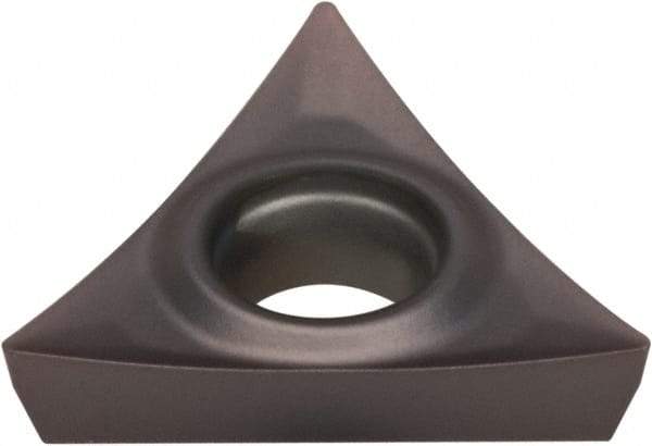 Kennametal - TPGT21.51 HP Grade KCU25 Carbide Turning Insert - AlTiN Finish, 60° Triangle, 1/4" Inscr Circle, 3/32" Thick, 1/64" Corner Radius - Eagle Tool & Supply