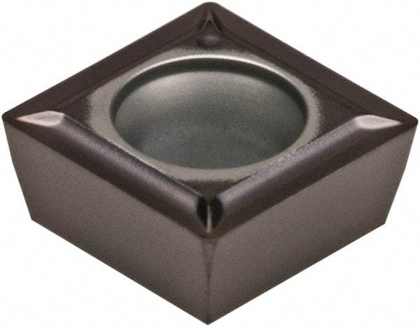 Kennametal - SPGT32.52 LF Grade KCU10 Carbide Turning Insert - AlTiN Finish, 90° Square, 3/8" Inscr Circle, 5/32" Thick, 1/32" Corner Radius - Eagle Tool & Supply