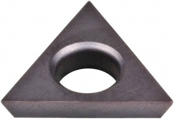 Kennametal - TDHB128 SR Grade KCU25 Carbide Turning Insert - AlTiN Finish, 60° Triangle, 0.1575" Inscr Circle, 3/64" Thick, 0.007" Corner Radius - Eagle Tool & Supply