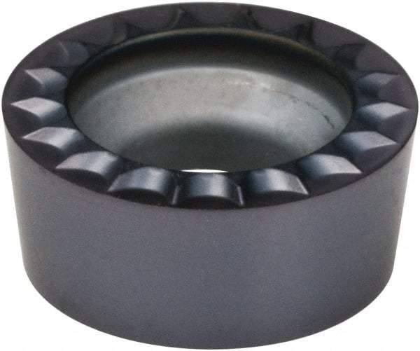 Kennametal - RCGH43 MP Grade KCS10 Carbide Turning Insert - AlTiN Finish, Round, 1/2" Inscr Circle, 3/16" Thick - Eagle Tool & Supply