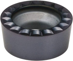 Kennametal - RCGH43 MP Grade KCS10 Carbide Turning Insert - AlTiN Finish, Round, 1/2" Inscr Circle, 3/16" Thick - Eagle Tool & Supply
