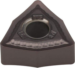 Kennametal - WNMG431 MS Grade KCU25 Carbide Turning Insert - AlTiN Finish, 80° Trigon, 1/2" Inscr Circle, 3/16" Thick, 1/64" Corner Radius - Eagle Tool & Supply