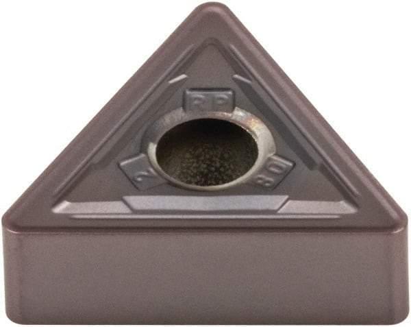Kennametal - TNMG434 RP Grade KCU25 Carbide Turning Insert - AlTiN Finish, 60° Triangle, 1/2" Inscr Circle, 3/16" Thick, 1/16" Corner Radius - Eagle Tool & Supply