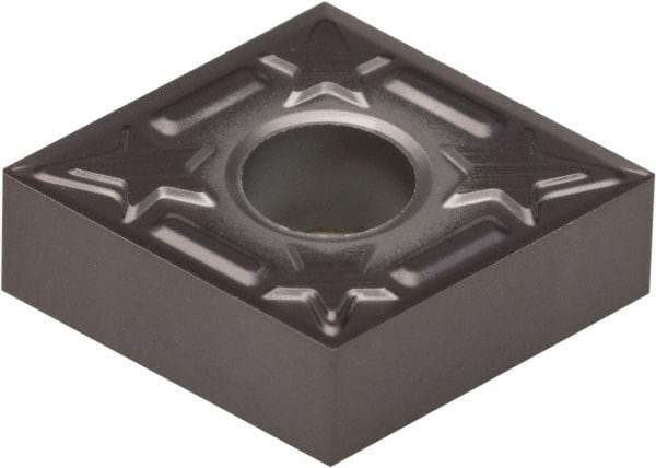 Kennametal - CNGG430.5 01 Grade KCU10 Carbide Turning Insert - AlTiN Finish, 80° Diamond, 1/2" Inscr Circle, 3/16" Thick, 0.008" Corner Radius - Eagle Tool & Supply