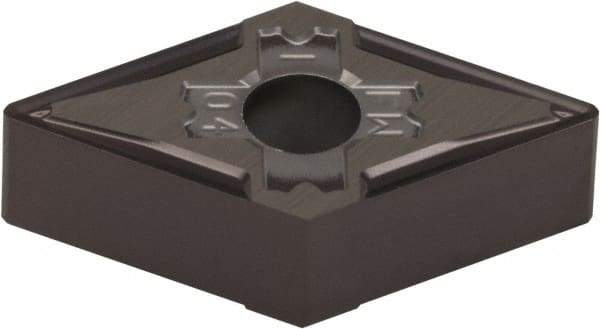 Kennametal - DNMG432 FW Grade KCU10 Carbide Turning Insert - AlTiN Finish, 55° Diamond, 1/2" Inscr Circle, 3/16" Thick, 1/32" Corner Radius - Eagle Tool & Supply