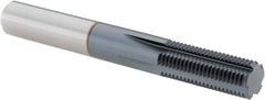 Vargus - 7/16-28 Thread, 5/16" Shank Diam, TiAlN Coating, Solid Carbide Straight Flute Thread Mill - 5 Flutes, 2.48" OAL, 7/16" Min Noml Diameter - Eagle Tool & Supply