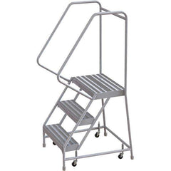 TRI-ARC - Rolling & Wall Mounted Ladders & Platforms Type: Rolling Warehouse Ladder Style: Rolling Safety Ladder - Eagle Tool & Supply