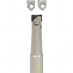 Iscar - 1/2" Cut Diam, 1/2" Shank Diam, 4.7" OAL, Indexable Square Shoulder End Mill - Cylindrical Shank, Series BallPlus - Eagle Tool & Supply