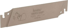 Iscar - 1.0236" Blade Height, 0.041" Blade Width, 4.331" OAL, Neutral Cut, Single End Indexable Cut-Off Blade - TGFH Blade, Tang-Grip Series - Eagle Tool & Supply