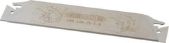 Seco - 0.984" Blade Height, 0.047" Blade Width, 5.91" OAL, Neutral Cut, Double End Indexable Cut-Off Blade - 150.10A Blade, 150.10 Series - Eagle Tool & Supply