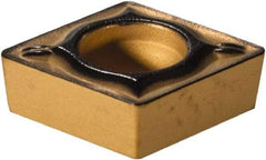 Sumitomo - CCMT21.51 ESU Grade AC700G Carbide Turning Insert - Al2O3 Finish, 80° Diamond, 1/4" Inscr Circle, 3/32" Thick, 1/64" Corner Radius - Eagle Tool & Supply