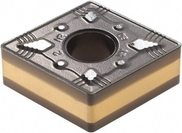 Iscar - CNMG542 NR Grade IC8250 Carbide Turning Insert - TiCN/Al2O3/TiN Finish, 80° Diamond, 5/8" Inscr Circle, 1/4" Thick, 1/32" Corner Radius - Eagle Tool & Supply