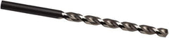 Guhring - 7.5mm, 130° Point, Parabolic Flute, High Speed Steel Taper Length Drill Bit - Bright Finish, 102mm Flute Length, 156mm OAL, Series 535 - Eagle Tool & Supply