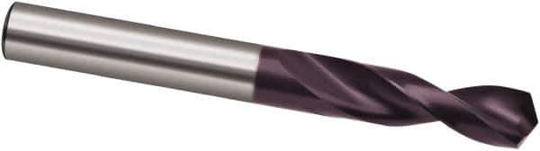 Guhring - 11.8mm 130° Parabolic Flute Powdered Metal Screw Machine Drill Bit - FIREX Finish, Right Hand Cut, 40mm Flute Length, 84mm OAL, Cone Relief Point, Straight Shank - Eagle Tool & Supply