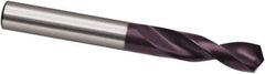 Guhring - 11.8mm 130° Parabolic Flute Powdered Metal Screw Machine Drill Bit - FIREX Finish, Right Hand Cut, 40mm Flute Length, 84mm OAL, Cone Relief Point, Straight Shank - Eagle Tool & Supply