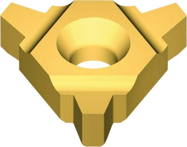 Vargus - 4UE External Left & Right Hand TR Laydown Threading Insert - Grade VKX, TiN Coated Carbide, 12.7mm Inscribed Circle - Eagle Tool & Supply