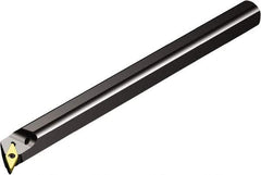 Sandvik Coromant - 1.5787" Min Bore Diam, 12" OAL, 1-1/4" Shank Diam, A..SVPBR/L Indexable Boring Bar - Screw-On Holding Method - Eagle Tool & Supply