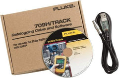 Fluke - Black/Yellow Electrical Test Equipment Software & Cable - Use with Fluke 709H Loop Calibrators - Eagle Tool & Supply