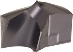 Kennametal - Series KSEM Plus, 1-1/32" Diam Grade KCPM45 140° Replaceable Drill Tip - Carbide, TiAlN Finish, 6 Seat Size - Eagle Tool & Supply