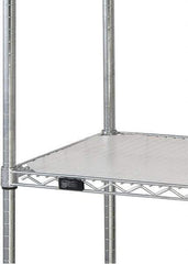 Quantum Storage - 18" Wide, Open Shelving Accessory/Component - HDPE, Polyethylene Finish, 36" Long, Use with Wire Shelving Units - Eagle Tool & Supply