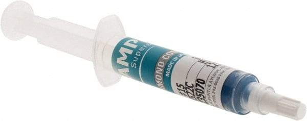AMPLEX - 5 g Diamond Grit Compound - Grade 15, Blue, For Fine Finishing - Eagle Tool & Supply