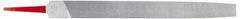 Simonds File - 12" Long, Smooth Cut, Mill American-Pattern File - Single Cut, Tang - Eagle Tool & Supply