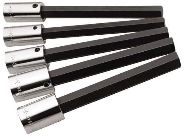 SK - 5 Piece 1/2" Drive Inch Hex Bit Socket Set - 5/16 to 5/8" Hex - Eagle Tool & Supply