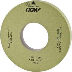 Camel Grinding Wheels - 20" Diam x 12" Hole x 4" Wide Centerless & Cylindrical Grinding Wheel - 80 Grit, Aluminum Oxide, Type 1, Vitrified Bond, No Recess - Eagle Tool & Supply