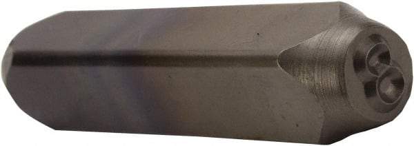 C.H. Hanson - 5/8" Character Size, 8 Character, Heavy Duty Individual Steel Stamp - Eagle Tool & Supply