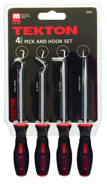 4 Piece - Hose Remover Set - Includes: 4 Hose Removers with long and short; standard and offset hooks - Long pullers are 13" long - Eagle Tool & Supply