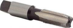 DORMER - 1/4-18 NPSM Thread, 4 Flute Standard Pipe Tap - 75mm OAL, 27mm Thread Length, Bright Finish, High Speed Steel - Exact Industrial Supply