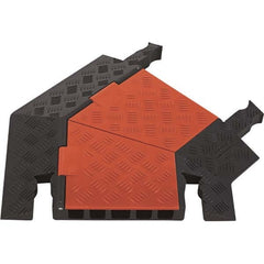 Checkers - On Floor Cable Covers Cover Material: Polyurethane Number of Channels: 5 - Eagle Tool & Supply