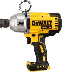 DeWALT - 7/16" Drive 20 Volt Mid-Handle Cordless Impact Wrench & Ratchet - 400/900/1,200 RPM, 0 to 2,400 BPM, 500 Ft/Lb Torque, Lithium-Ion Batteries Not Included - Eagle Tool & Supply