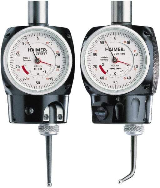 HAIMER - Positioning Indicators Type: Dial Positioning Indicator Point Diameter (mm): 5.00 - Eagle Tool & Supply