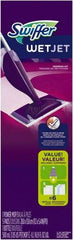 Swiffer - Silver, Purple & White Mopping Kit - 7" Long x 5" Wide Head, 46" Long Handle, Microfiber Head - Eagle Tool & Supply