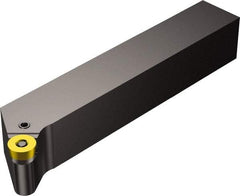 Sandvik Coromant - PRGC, Right Hand Cut, 25mm Shank Height x 25mm Shank Width, Neutral Rake Indexable Turning Toolholder - 150mm OAL, RCMX 12 04 00 Insert Compatibility, Series T-Max P - Eagle Tool & Supply