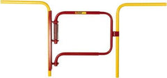 Little Giant - Stainless Steel & Powder Coated Steel Self Closing Rail Safety Gate - Fits 22-1/2 to 36" Clear Opening, 24" Wide x 24" Door Height, 18 Lb, Red - Eagle Tool & Supply