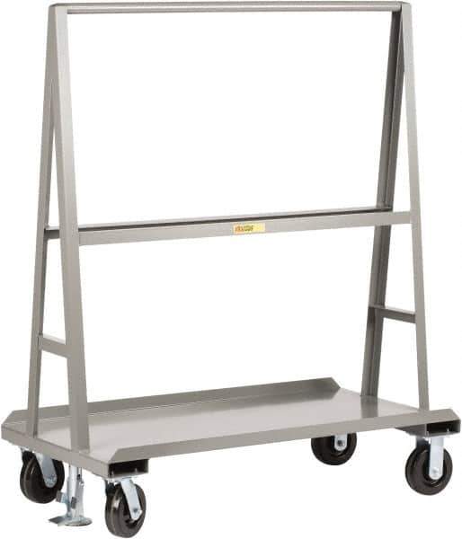 Little Giant - 2,000 Lb Capacity Steel A-Frame Truck - Steel Deck, 24" OAW, Phenolic Casters - Eagle Tool & Supply