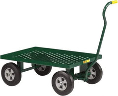 Little Giant - 1,200 Lb Capacity Steel Nursery Wagon - Steel Deck, 24" OAW, Solid Rubber Casters - Eagle Tool & Supply
