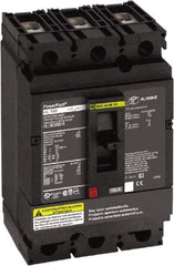 Square D - 600 VAC, 150 Amp, Automatic Molded Case Switch - 3 Pole, 100 at 480 VAC, 125 at 240 VAC, 50 at 600 VAC kA Interrupting Rating x 4.12 Inch Wide x 4.36 Inch Deep x 6.4 Inch High - Eagle Tool & Supply