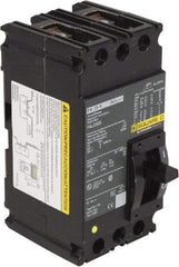 Square D - 25 Amp, 240 VAC, 2 Pole, Individually Mounted Molded Case Circuit Breaker - Thermal Magnetic Trip, 10 kA at 240 VAC Breaking Capacity, 12-4 (Aluminum), 14-4 (Copper) AWG, 4.13 Inch Deep x 6 Inch High x 3 Inch Wide - Eagle Tool & Supply