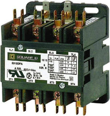 Square D - 4 Pole, 30 Amp Inductive Load, Definite Purpose Contactor - 40 Amp Resistive Rating - Eagle Tool & Supply