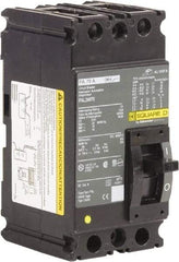 Square D - 70 Amp, 250 VDC, 480 VAC, 2 Pole, Panel Mount Molded Case Circuit Breaker - Thermal Magnetic Trip, 18 kA at 480/600 VAC Breaking Capacity, 12-1/0 (Aluminum), 14-1/0 (Copper) AWG, 4.13 Inch Deep x 6 Inch High x 3 Inch Long - Eagle Tool & Supply
